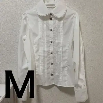 클라로리 쿠루미 노엘 드 메모와르 블라우스 M 화이트