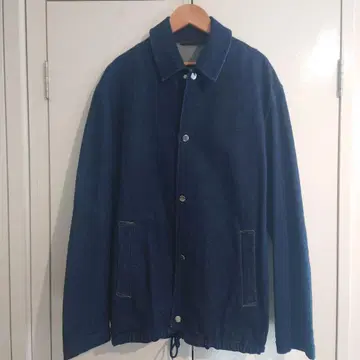 다크 데님 버튼식 자켓