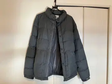 더 샵 TK 그레이 다운 자켓 스탠드 카라