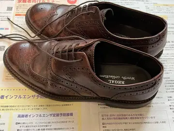 REGAL 월드 컬렉션 브라운 가죽 신발