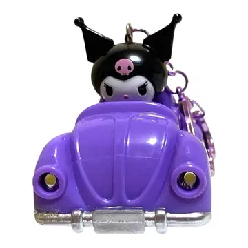 산리오 쿠로미 자동차 모양 라이트 키링 LED