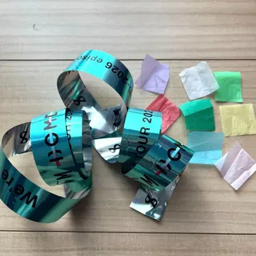 timelesz 타임리스 은색 테이프 1개 종이 낙하물 8색