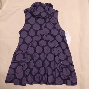 [ 새상품 ] 슬리브리스 튜닉 도트 M 여성복