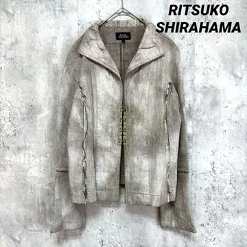 새상품급 [ RITSUKO SHIRAHAMA ] 숏 기장 자켓 브라운 S