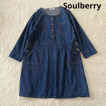 [ 새상품급 ] 서울베리 데님 원피스 3L