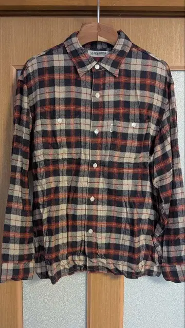 Cootie Productions 긴팔 플란넬 셔츠 체크 셔츠 S