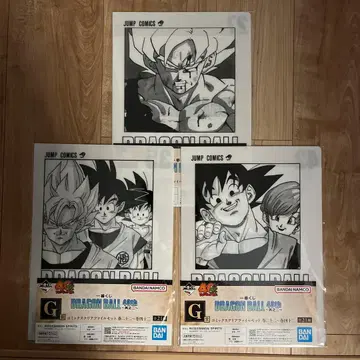 제일복권 드래곤볼 40th G상 코믹스 클리어 파일 세트 3매