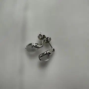 문스톤 귀걸이 K10 각인