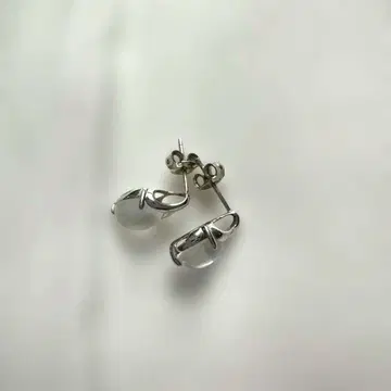 문스톤 귀걸이 K10 각인