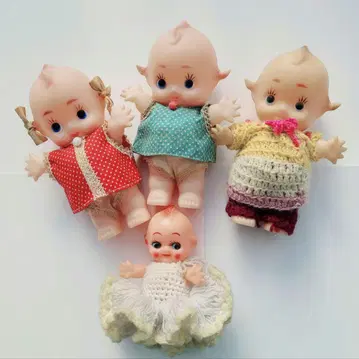 쇼와 레트로 큐피 인형 와리코 리키 저금통 3개 세트 외 1개