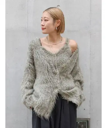 택 포함! [ Ungrid ] 기모 니트 앙상블