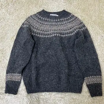 존 타 락 니트 노르딕 스웨터 그레이 스코틀랜드 36