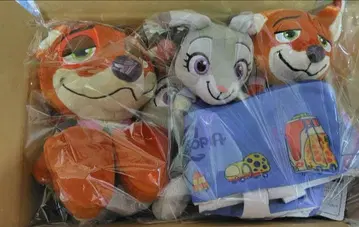 주토피아2 페어 봉제 인형 티슈 케이스