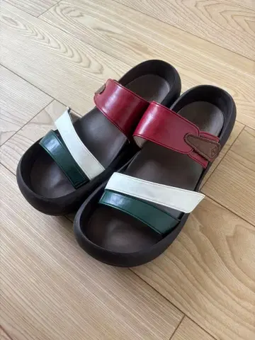 RegettaCanoe 컴포트 샌들 이탈리아 패턴 통굽