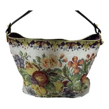 Think Bee! 고블랑 직조 꽃무늬 & 후르츠 패턴 숄더백