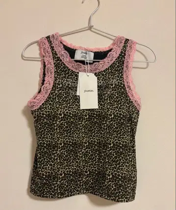 jouetie 쥬에티 레이스 큐빅 로고 탱크탑