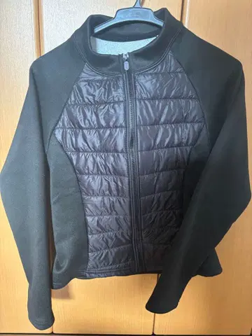 블랙 퀼팅 자켓 M