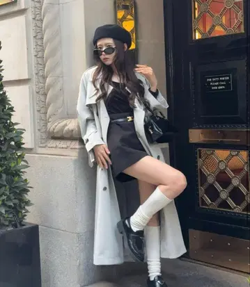 THE TOE 메테오라 트렌치 코트 그레이