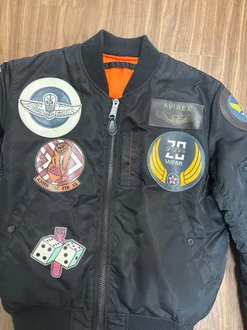 AVIREX MA-1 플라이트 자켓 블랙