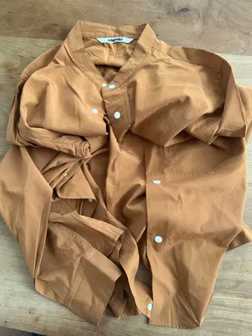 nobodyhike 긴팔 셔츠 S 브라운