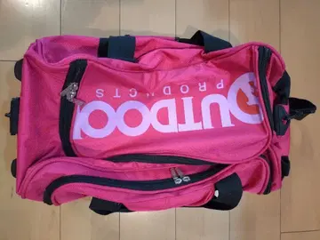 아웃도어 핑크 보스턴 백 캐스터 부착형