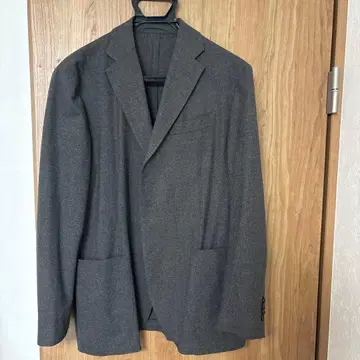 LARDINI 그레이 싱글 브레스 블레이저