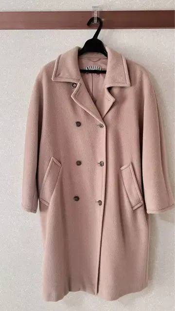 MARELLA 핑크 베이지 롱 코트