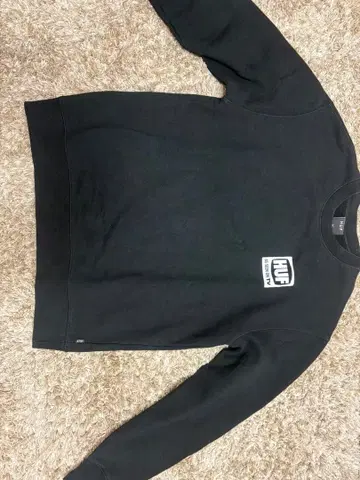 HUF 블랙 맨투맨 트레이닝복