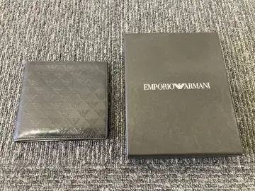 엠포리오 아르마니 블랙 접이식 지갑 박스 포함