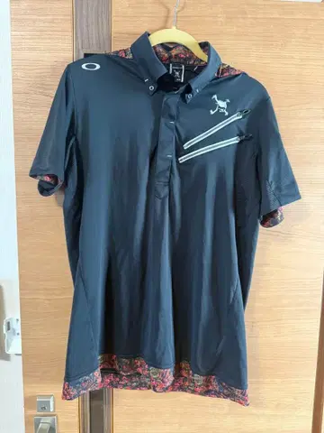 Oakley XL 피케 셔츠 그레이 꽃무늬