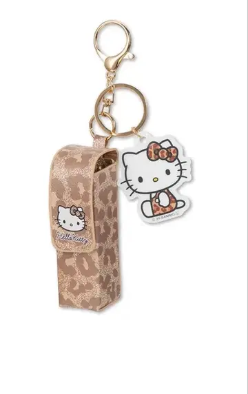 헬로키티 레오파드 무늬 립 케이스
