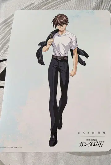 건담 W 30주년 기념 애니메이트 한정판 비주얼 보드 히이로 유이