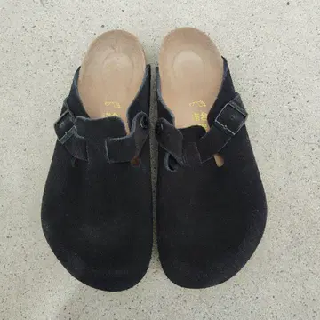 버켄스탁 보스턴 블랙 스웨이드