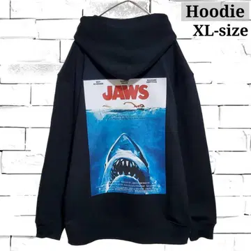 [ 새상품 ] JAWS 포스터 후드티 블랙 3