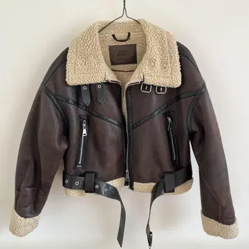 ZARA 양가죽 숏 자켓