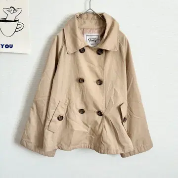 아즈나우아즈 핑키 숏 트렌치코트 캐주얼 레이온