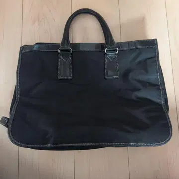 블랙 비즈니스 백 캔버스 가죽