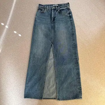 Whim Gazette 데님 슬릿 스커트