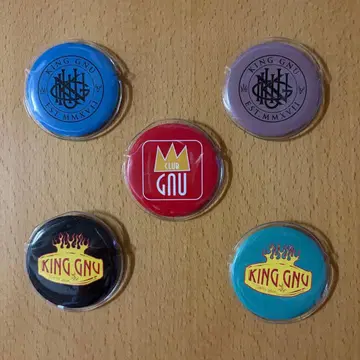 KING GNU 캔뱃지 5개 세트