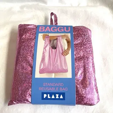 PLAZA 한정판 BAGGU 스탠다드 핑크 글리터 새상품