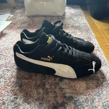 Puma Speedcat 스웨이드 스니커즈 블랙/화이트