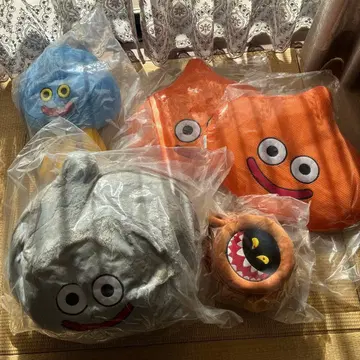 드래곤 퀘스트 드래곤 퀘스트 봉제 인형 5개 세트 미개봉 새상품 택 포함