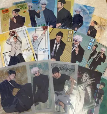 주술회전 회옥 옥절 클리어 파일 묶음 판매 16장