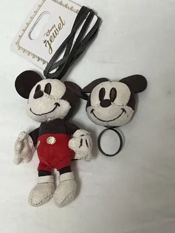 익명 배송/미키 봉제 인형 목걸이&반지