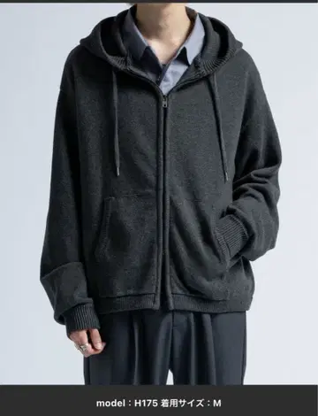 Casper John 니트 후드티 knitParka