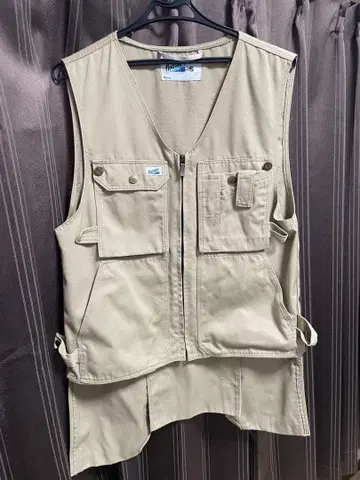 베이지 낚시용 조끼 S 사이즈