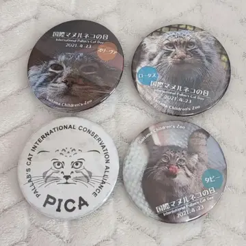 마늘 고양이 캔 배지 2021년