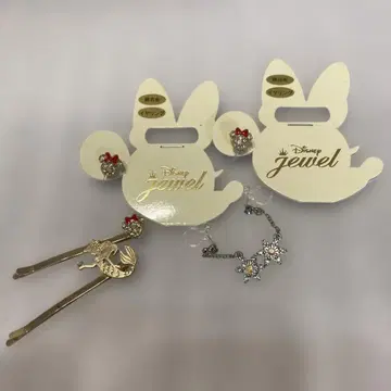 디즈니 주얼리 헤어핀&귀찌 세트