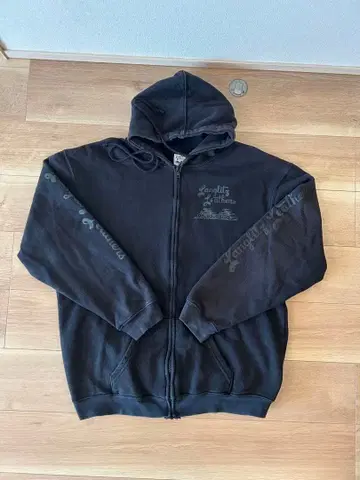 랑글리츠 레더 후드티 블랙 Langliz leathers