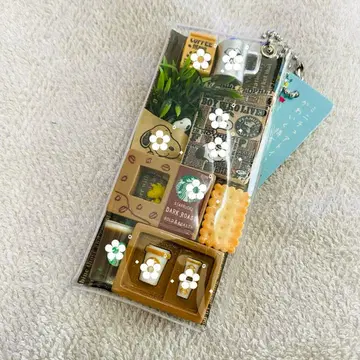 가챠 파우치 스누피 미니어처 키링 숨바꼭질